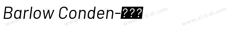 Barlow Conden字体转换